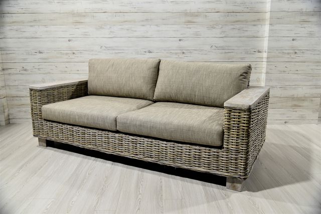 ディジョンソファ ナチュラルラタン 3人掛け